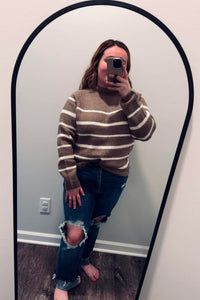 Mocha Stripe Sweater