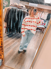 Load image into Gallery viewer, Cream Heart Sweater
