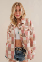 Load image into Gallery viewer, Teddy Plaid Shacket
