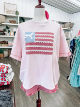 Load image into Gallery viewer, Pink Flag Tee
