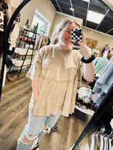 Load image into Gallery viewer, Lace Pocket Oversized Tee
