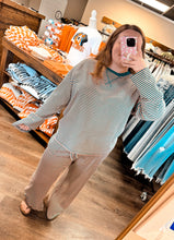 Load image into Gallery viewer, Teal/Pink Stripe Set
