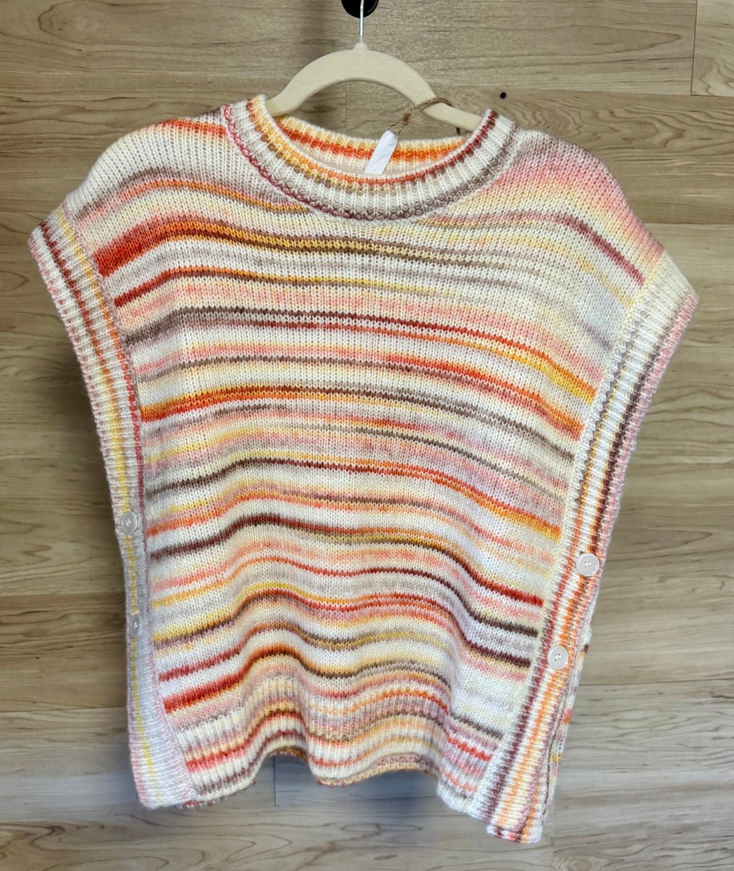 Pink Button Sweater Top