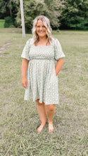 Load image into Gallery viewer, Sage Floral Dress
