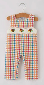Plaid Turkey Romper