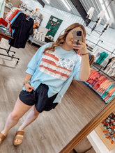 Load image into Gallery viewer, Blue Flag Top
