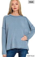 Load image into Gallery viewer, Ribbed Long Sleeve Top - Reg + Curvy
