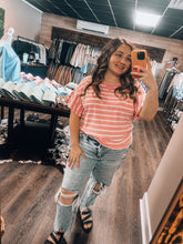Load image into Gallery viewer, Striped Ruffle Top
