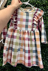 Plaid Ruffle Dress