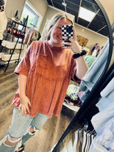 Load image into Gallery viewer, Lace Pocket Oversized Tee
