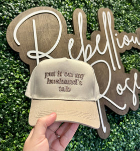 Beige Husbands Tab Trucker