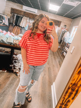 Load image into Gallery viewer, Striped Ruffle Top
