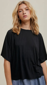 Oversized Black Tee