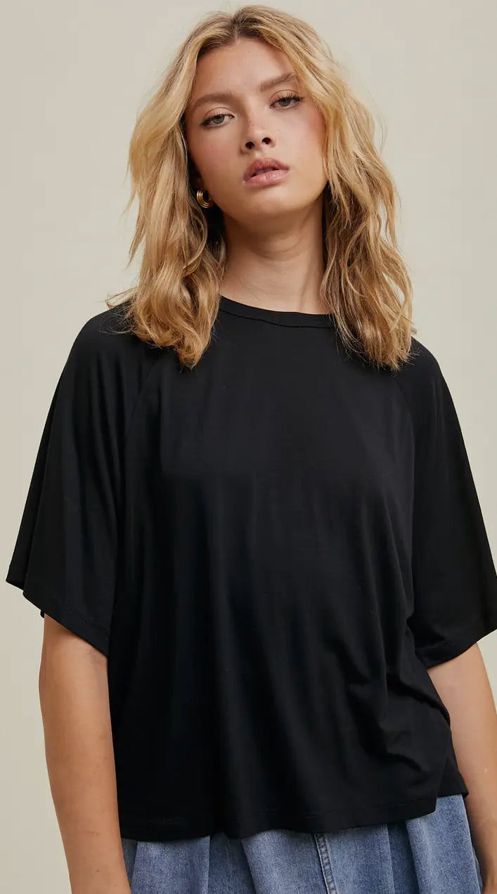 Oversized Black Tee