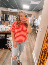 Load image into Gallery viewer, Striped Ruffle Top
