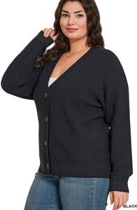 Button Cardigan - Reg + Curvy