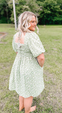 Load image into Gallery viewer, Sage Floral Dress
