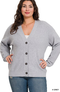 Button Cardigan - Reg + Curvy