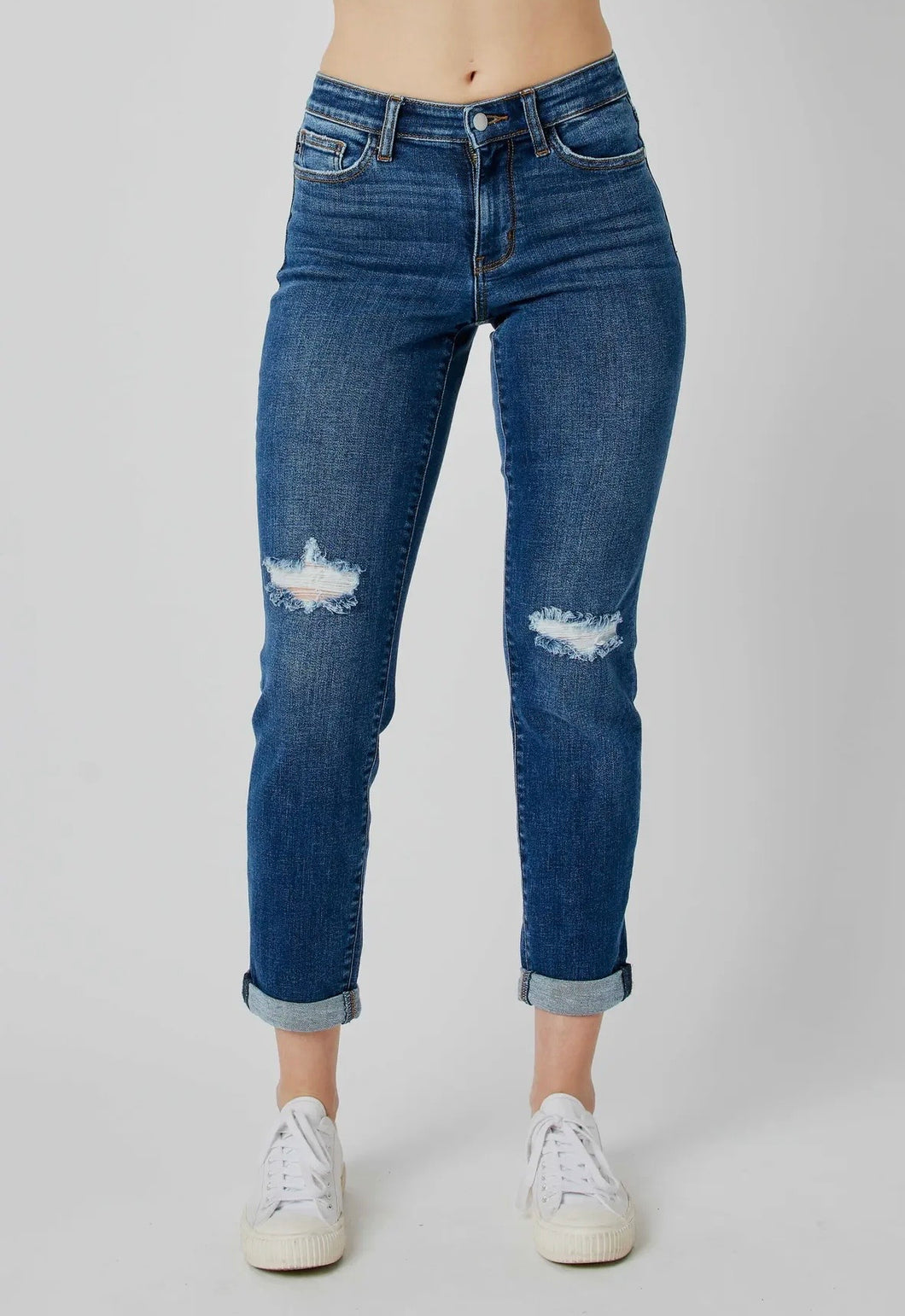 Judy Blue Mid Rise Slim - Reg + Curvy