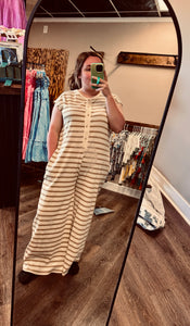 Stripe Jumpsuit