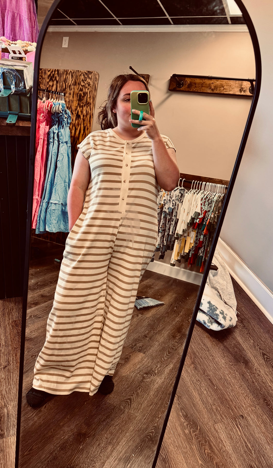 Stripe Jumpsuit