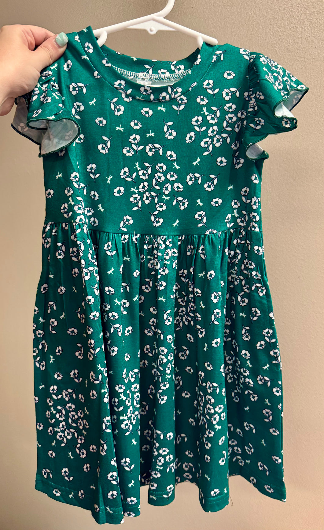 Green Floral Dress