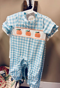 Boy Pumpkin Romper