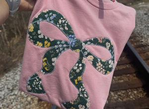 Floral Bow Appliqué